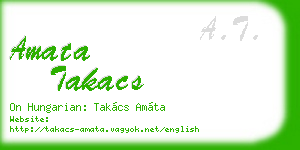 amata takacs business card