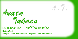 amata takacs business card